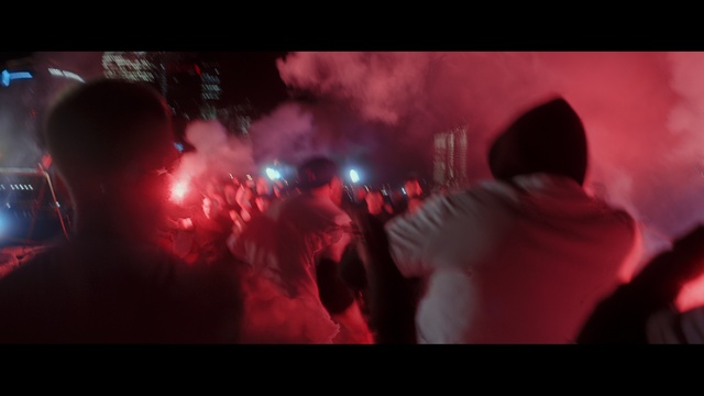 Video Reference: Entertainment, Pink, Magenta, Sky, Cloud, Event, Fun, Music venue, Music, Darkness
