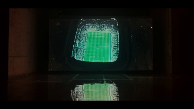 Video Reference: Rectangle, Display device, Chair, Tints and shades, Visual effect lighting, Electronic device, Glass, Technology, Font, Symmetry