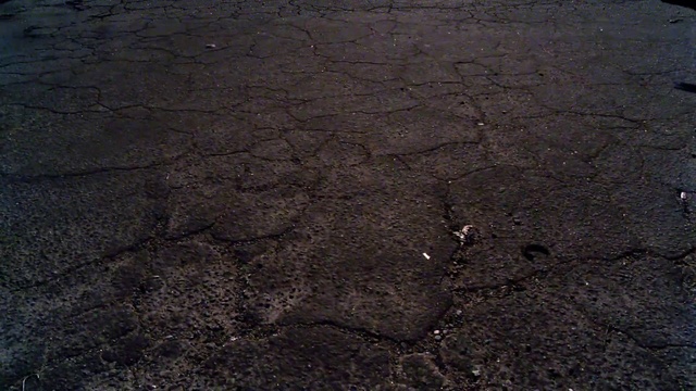 Video Reference: Grey, Road surface, Asphalt, Concrete, Soil, Tar, Landscape, Shadow, Monochrome photography, Grass