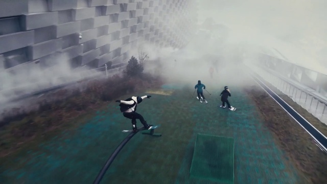 Video Reference: Atmosphere, Grey, Atmospheric phenomenon, Player, Competition event, Grass, Football player, Team sport, Landscape, Asphalt