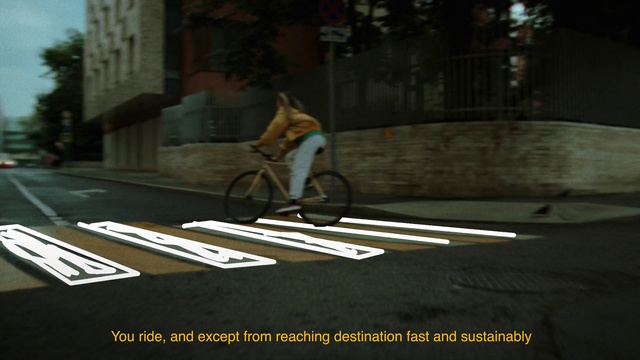 Video Reference: Bicycle, Bicycle frame, Bicycle wheel, Bicycles--Equipment and supplies, Road surface, Bicycle fork, Bicycle tire, Tire, Asphalt, Wheel