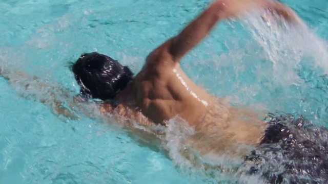 Video Reference: Water, Muscle, Azure, Swimming pool, Fluid, Outdoor recreation, Liquid, Leisure, Aqua, Medley swimming