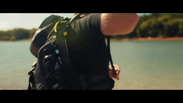 Video Reference: Water, People in nature, Flash photography, Sleeve, Happy, Gesture, Lake, Travel, Grass, Elbow