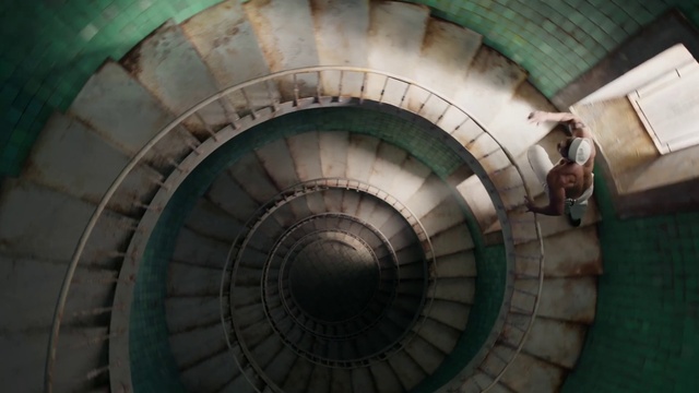 Video Reference: Stairs, Automotive tire, Automotive wheel system, Fixture, Symmetry, Gas, Circle, Auto part, Spiral, Pattern