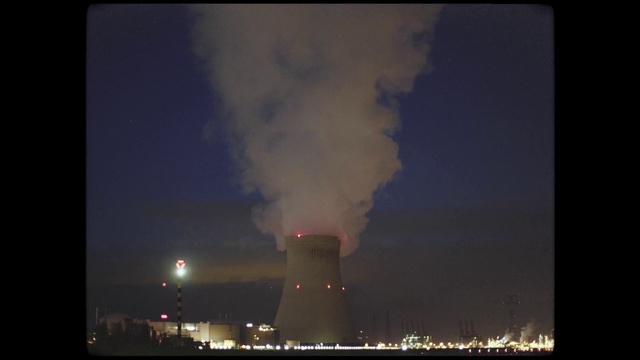 Video Reference: Sky, Nuclear power plant, Atmosphere, Cloud, Nature, Cooling tower, Pollution, Electricity, Power station, Smoke