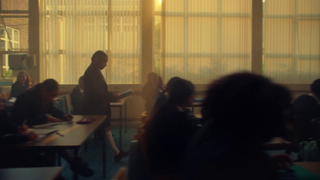 Video Reference: Table, Curtain, Chair, Event, Conversation, Window treatment, Sitting, Room, Job, Desk