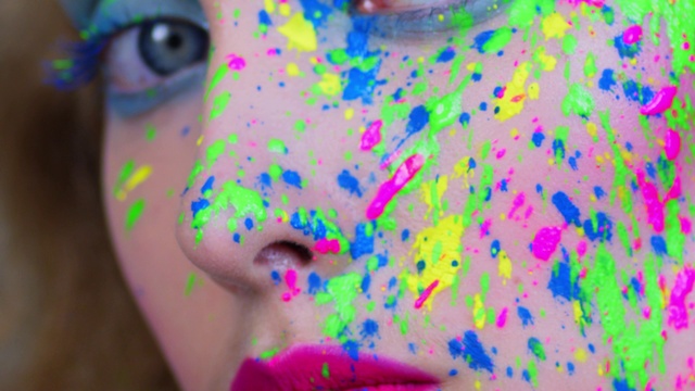 Video Reference: Nose, Cheek, Colorfulness, Eyebrow, Eye, Eyelash, Human body, Iris, Eyewear, Magenta