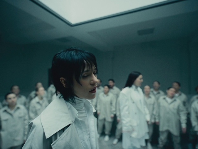 Video Reference: Gesture, Happy, Formal wear, Event, Fun, Fashion design, Uniform, Dress shirt, Room, Science