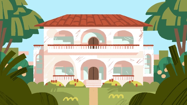 Video Reference: Property, Green, Architecture, Window, Plant, Facade, Art, Building, Arch, Design