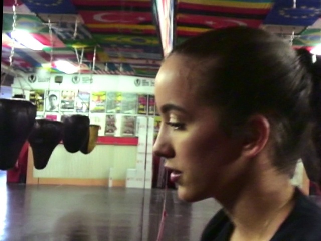 Video Reference: Forehead, Chin, Human, Black hair, Fun, T-shirt, Snapshot, Sportswear, Chest, Leisure