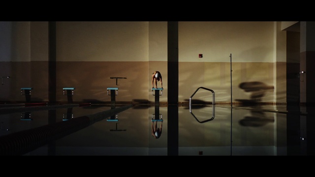 Video Reference: Fixture, Art, Floor, Flooring, Water, Font, Tints and shades, Glass, Rectangle, Symmetry