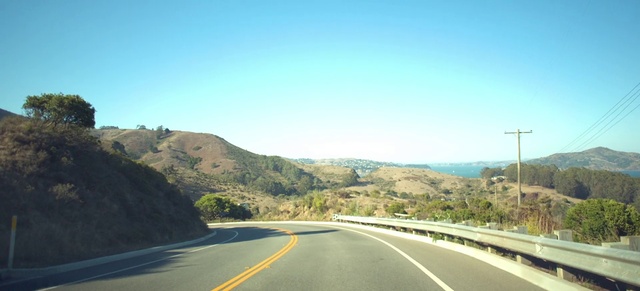 Video Reference: Sky, Plant, Mountain, Natural landscape, Road surface, Slope, Asphalt, Highland, Tree, Tar