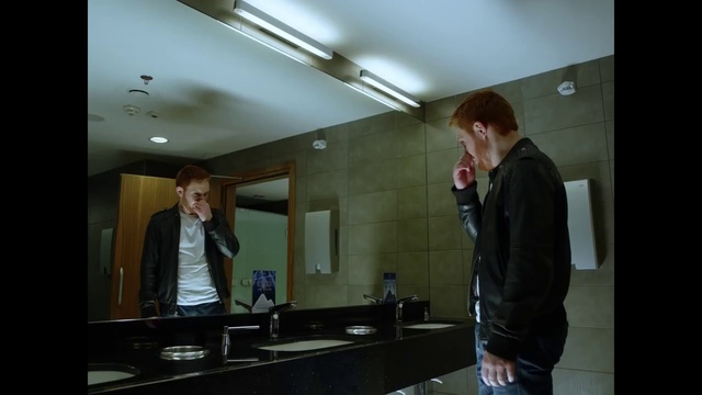 Video Reference: Mirror, Sink, Tap, Countertop, Plumbing fixture, Water, Bathroom, Event, Building, Hardwood