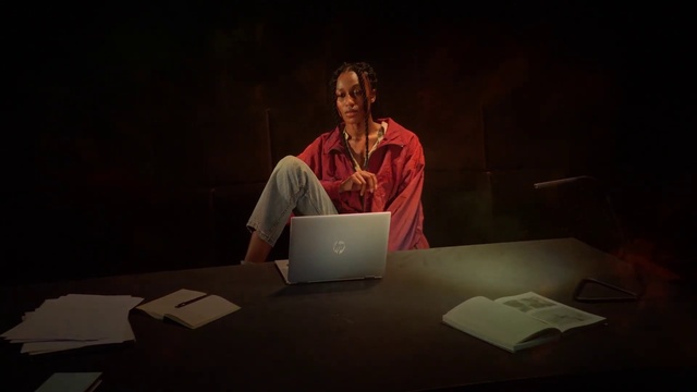 Video Reference: Table, Computer, Personal computer, Laptop, Standing, Interior design, Desk, Chair, Fun, Event