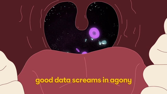 Video Reference: Organism, Gesture, Font, Red, Material property, Magenta, Circle, Electric blue, Pattern, Art