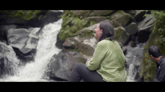 Video Reference: Water, Natural environment, Flash photography, Waterfall, Natural landscape, People in nature, Landscape, Forest, Leisure, Font