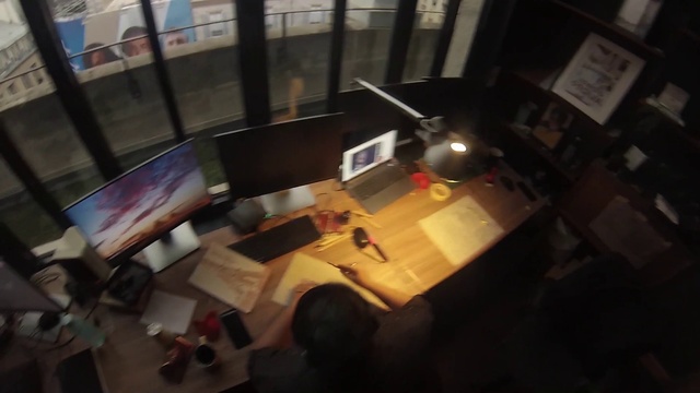 Video Reference: Table, Building, Desk, Flooring, Event, Metal, Job, City, Room, Suit