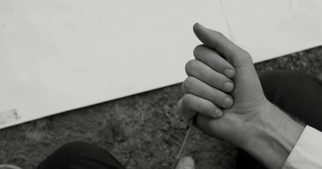 Video Reference: Gesture, Finger, Thumb, Art, Nail, Monochrome photography, Human leg, Wrist, Wood, Monochrome
