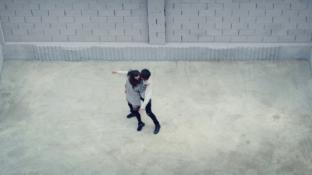 Video Reference: Dress, Dog breed, Tree, Flooring, Tints and shades, Snout, Ice rink, Freezing, Tail, Human leg