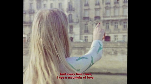 Video Reference: Window, Eyelash, Gesture, Happy, Street fashion, Tints and shades, Font, Long hair, Magenta, Travel