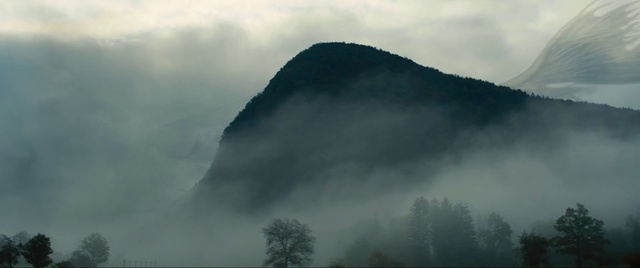 Video Reference: Cloud, Sky, Atmosphere, Mountain, Fog, Natural landscape, Tree, Highland, Atmospheric phenomenon, Landscape