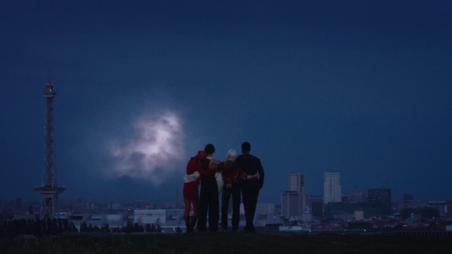 Video Reference: Cloud, Sky, Atmosphere, Dusk, Horizon, City, Landscape, Cumulus, Travel, Electric blue