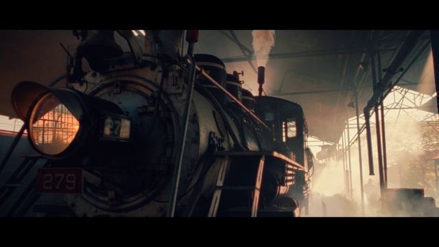 Video Reference: Train, Atmosphere, Automotive lighting, Vehicle, Electricity, Rolling stock, Rolling, Railway, Gas, Flash photography