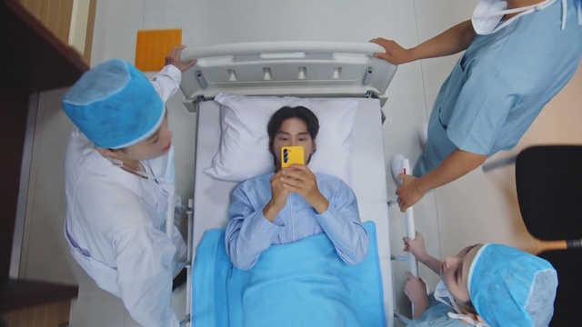 Video Reference: Health care, Medical, Comfort, Hospital, Hospital bed, Medical equipment, Medical procedure, Service, Patient, Health care provider