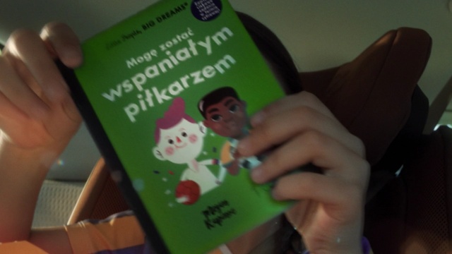 Video Reference: Hand, Book, Publication, Finger, Thumb, Nail, Font, Fiction, Comfort food, Fictional character