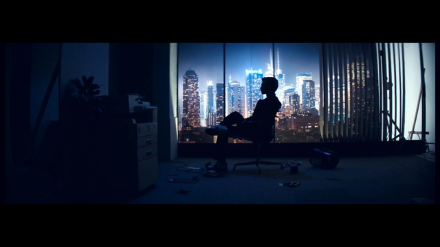 Video Reference: Building, World, Skyscraper, Tower block, Art, Entertainment, Wall, Condominium, Tints and shades, Midnight