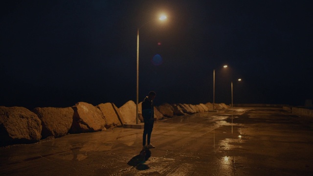 Video Reference: Street light, Sky, Flash photography, Landscape, Tints and shades, Midnight, Horizon, Astronomical object, Darkness, Tree