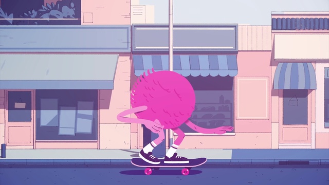 Video Reference: Purple, Sports equipment, Font, Window, Pink, Art, Violet, Magenta, Rolling, Space