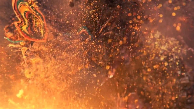Video Reference: Amber, Orange, Vegetation, Automotive lighting, Heat, Fire, Flame, Geological phenomenon, Grass, Event