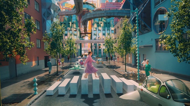 Video Reference: Daytime, Plant, Building, Azure, Window, Architecture, Dress, Urban design, Biome, Leisure