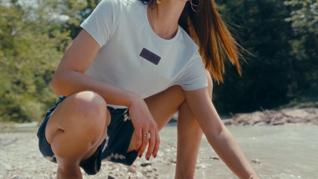 Video Reference: Clothing, Joint, Leg, People on beach, People in nature, Shorts, Sleeve, Sunglasses, Thigh, Knee