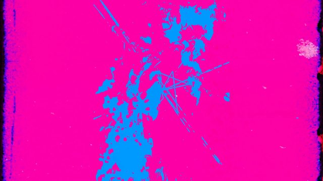 Video Reference: abstract, background, texture, magenta, cyan, paint, splatter, grunge, distressed, neon, pattern, art, graphic, vibrant