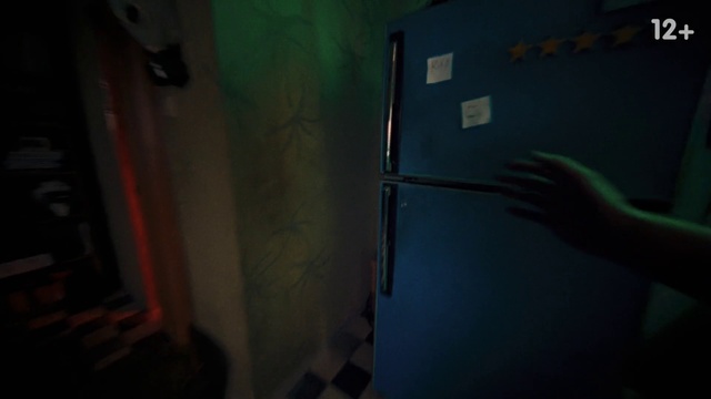 Video Reference: Gesture, Wood, Gas, Tints and shades, Space, Flooring, Paint, Electric blue, Ceiling, Human leg