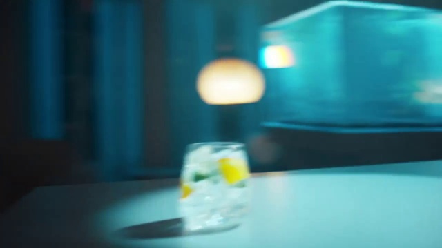 Video Reference: Liquid, Drinkware, Fluid, Lighting, Aqua, Gas, Tints and shades, Electric blue, Glass, Transparent material