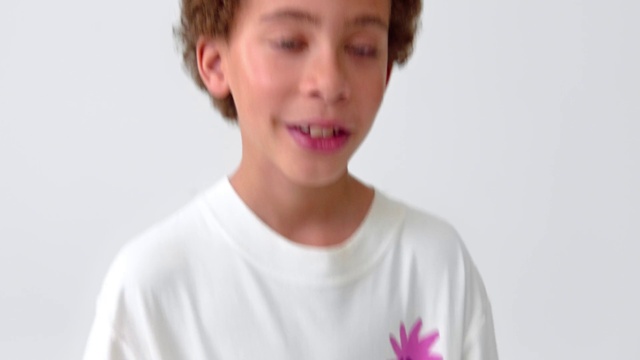 Video Reference: Forehead, Face, Hair, Nose, Lip, Smile, Eye, Eyelash, Ear, Human body