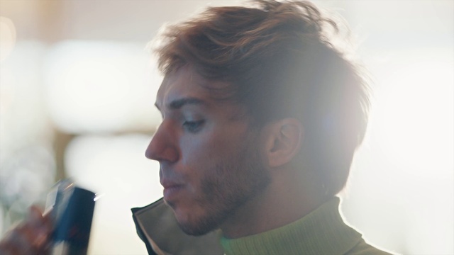 Video Reference: Clothing, Forehead, Eyebrow, Vision care, Beard, Eyelash, Ear, Jaw, Neck, Flash photography