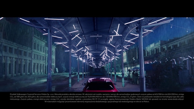 Video Reference: Automotive lighting, Building, Tree, Electricity, Font, Midnight, Entertainment, Art, Urban design, Tints and shades