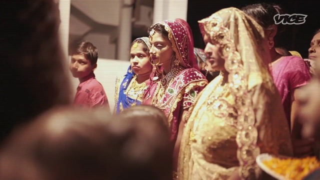 Video Reference: Sari, Purple, Temple, Bride, Wedding dress, Happy, Bridal clothing, Rite, Magenta, Jewellery