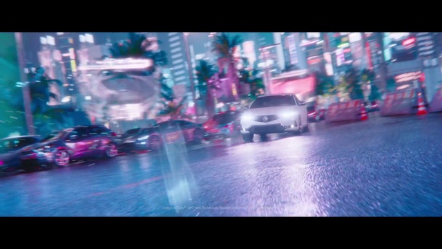 Video Reference: Car, Vehicle, Automotive lighting, Hood, Motor vehicle, Purple, Automotive mirror, Automotive design, Mode of transport, Asphalt