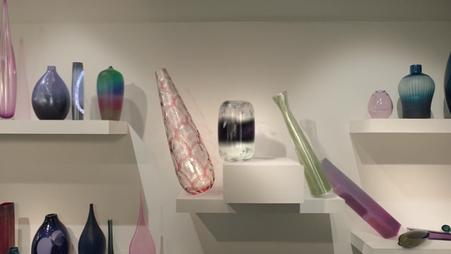 Video Reference: White, Blue, Shelf, Shelving, Purple, Automotive design, Wood, Lighting, Grey, Personal care