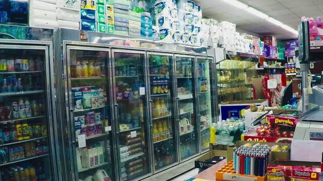 Video Reference: Shelf, Building, Product, Convenience store, Customer, Retail, Shelving, Publication, Trade, Selling