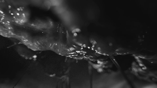 Video Reference: abstract, black and white, close-up, liquid, motion blur, shiny, texture, macro, dark, reflection, bokeh, fluid, artistic, background