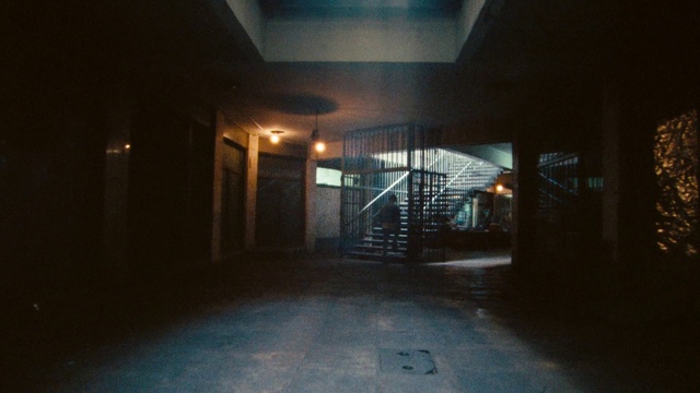 Video Reference: Building, Electricity, Stairs, Tints and shades, House, Door, City, Road, Sky, Midnight