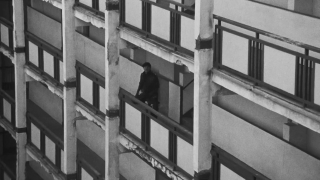 Video Reference: Grey, Style, Rectangle, Black-and-white, Parallel, Facade, Symmetry, Pattern, Monochrome, Monochrome photography