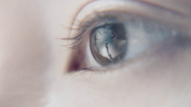 Video Reference: Eyelash, Wrinkle, Electric blue, Macro photography, Flesh, Cameras & optics, Circle, Visual arts, Mascara