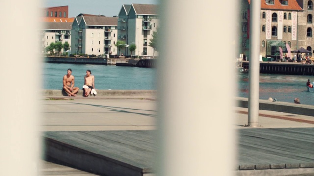 Video Reference: Water, Window, Building, Azure, Travel, Urban design, Public space, Aqua, Wood, Leisure